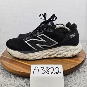New Balance Women 9B Fresh Foam X 880v14 Black White Daily Gym Road Running Shoe